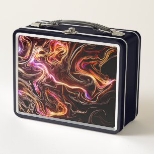 Artsy Design Metal Lunch Box