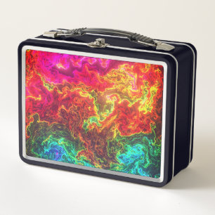 Artsy Design Metal Lunch Box