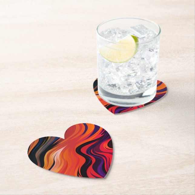 Artsy Design Paper Coaster (Insitu)