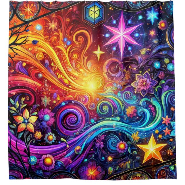 Artsy Design Shower Curtain (Front)
