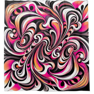 Artsy Design Shower Curtain