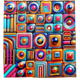 Artsy Design Shower Curtain