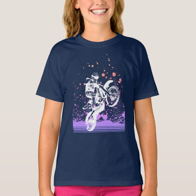 Artsy Dirt Bike T-Shirt (Front)