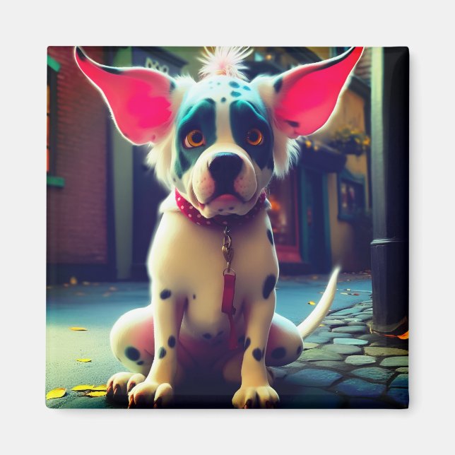 Artsy Dog Magnet (Front)