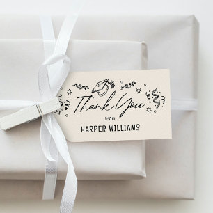 Artsy Doodles Editable Colour Graduation Favour Ta Gift Tags