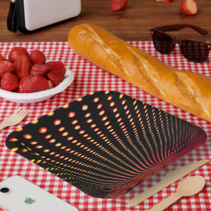 Artsy Dots Design Paper Plate