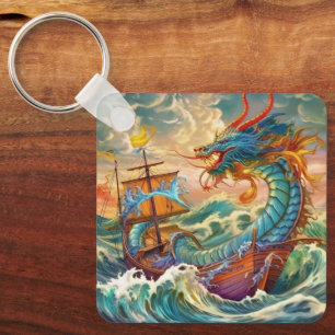 Artsy Dragon Key Ring