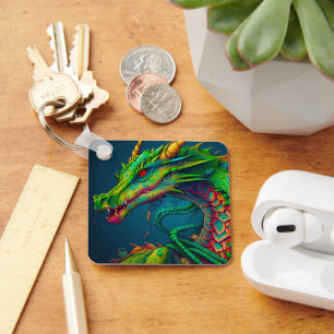 Artsy Dragon Key Ring