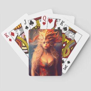 Artsy Dragon Lady Playing Cards