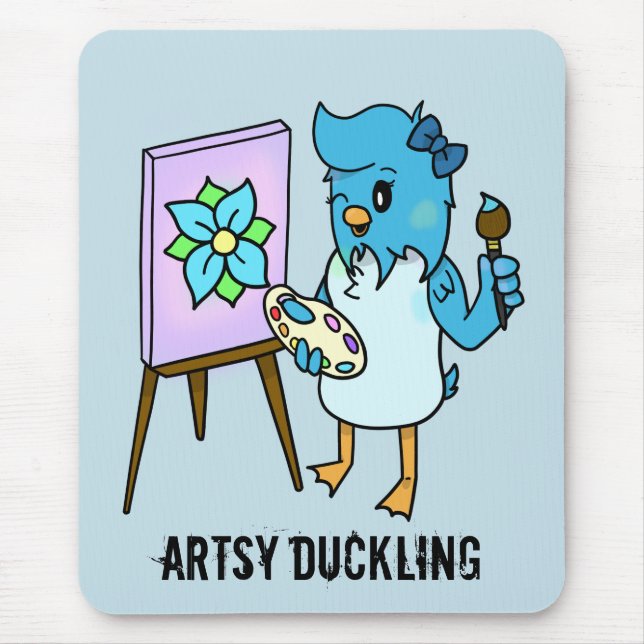 Artsy Duckling customisable Artist MousePad (Front)