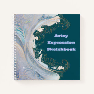 Artsy Expression Sketchbook  Notebook