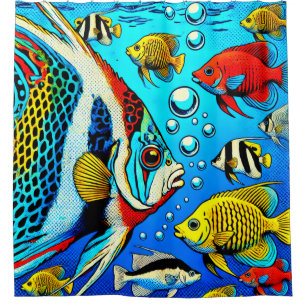 Artsy Fish Shower Curtain
