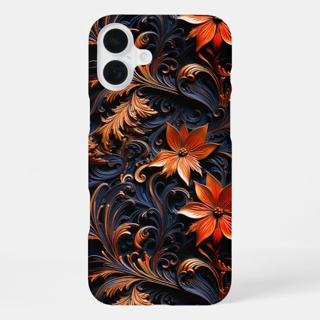 Artsy Flowers iPhone Case (Back)
