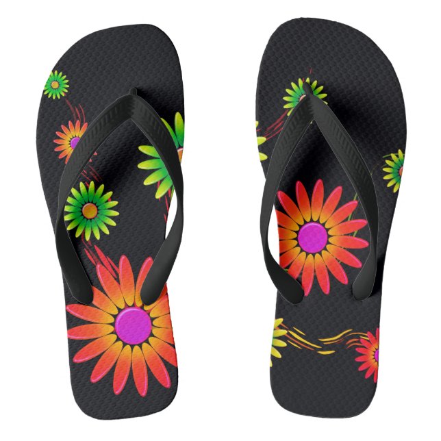Artsy Flowers Jandals (Footbed)