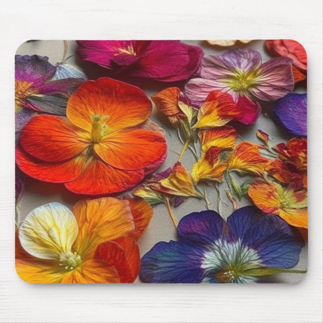 Artsy Flowers Mouse Pad (Front)
