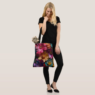 Artsy Flowers Tote Bag