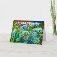 Artsy Garden Birthday Wishes Birthday Card