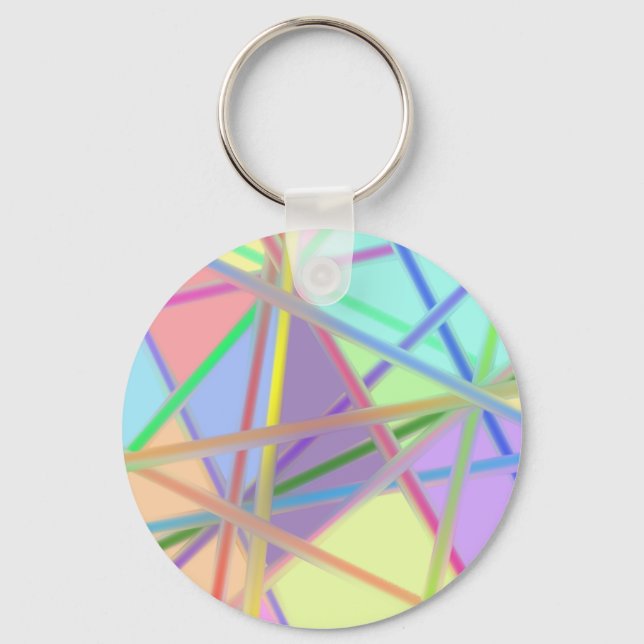Artsy Glass Threads Abstract Key Ring (Front)