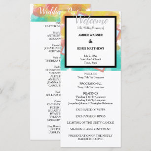 Artsy Gouache Watercolors Geometric  Program Programme