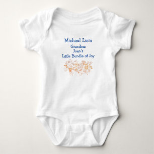 Artsy Grandma's Little Bundle of Joy Personalise Baby Bodysuit