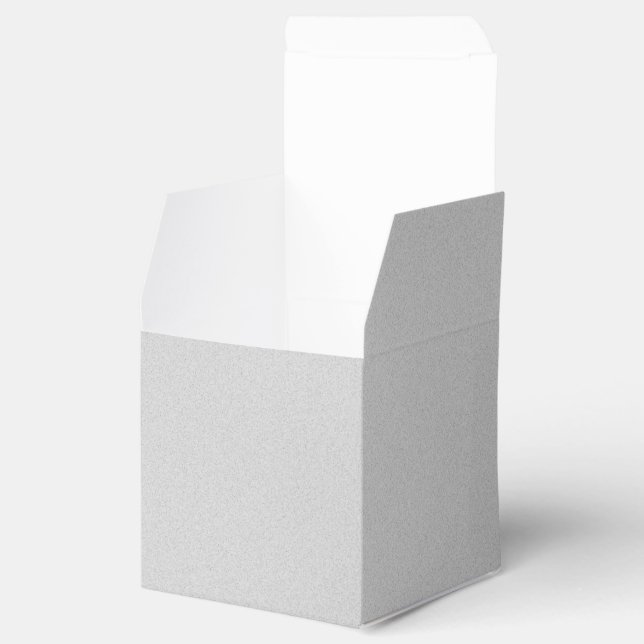 Artsy Grey Grainy Texture Favour Box (Opened)