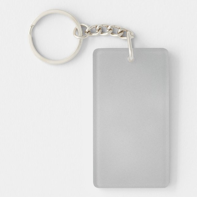 Artsy Grey Grainy Texture Key Ring (Front)