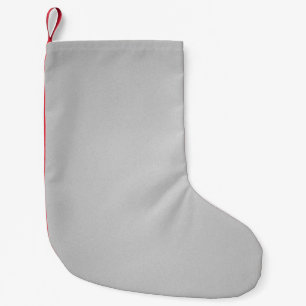 Artsy Grey Grainy Texture Small Christmas Stocking