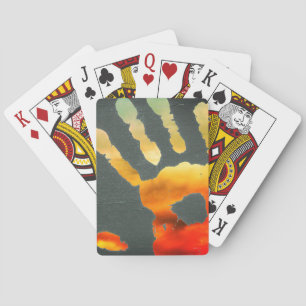 Artsy Handprint Playing Cards