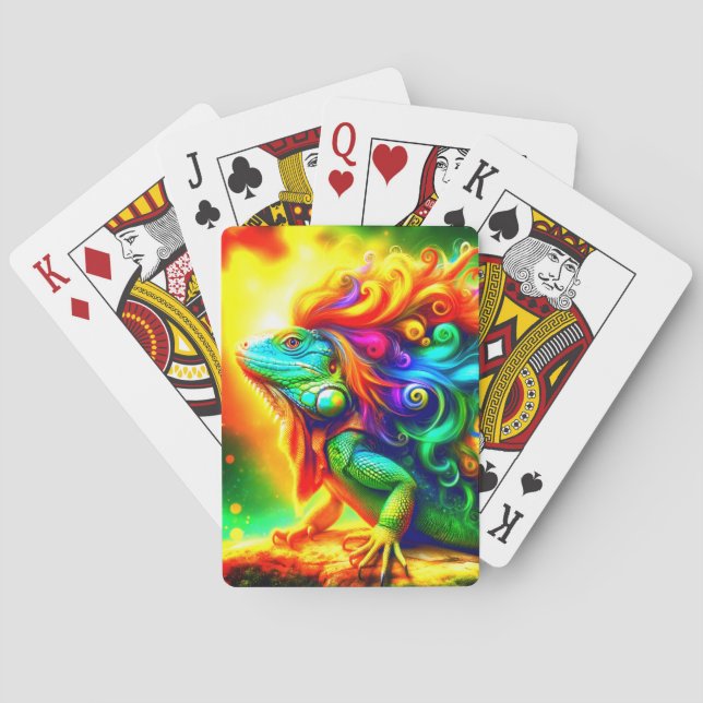 Artsy Iguana Playing Cards (Back)