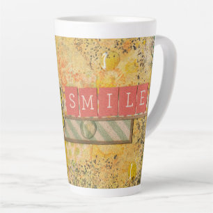 Artsy & Inspirational Floral Latte Mug
