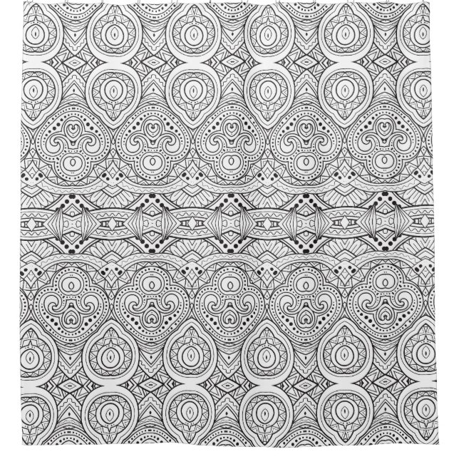 Artsy Inspired Design Shower Curtain (Front)