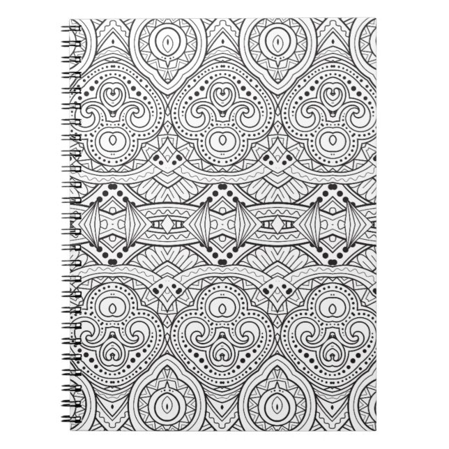 Artsy Inspired Design Spiral Notebook (Front)