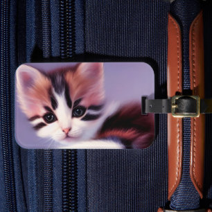 Artsy Kitten Luggage Tag