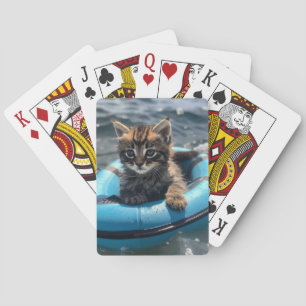 Artsy Kitten Playing Cards