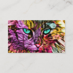 Artsy Kitty Cat Enclosure Card