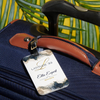 artsy Latitude 33 luggage ID Tag