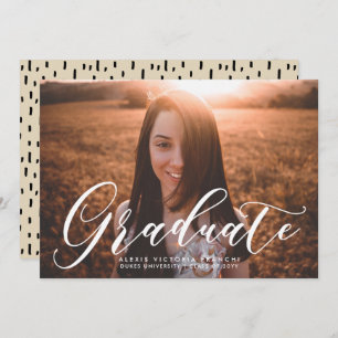 Artsy Light Graduation Announcement