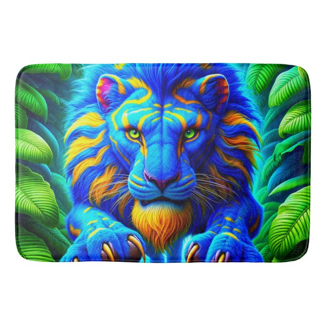 Artsy Lion Bath Mat (Front)