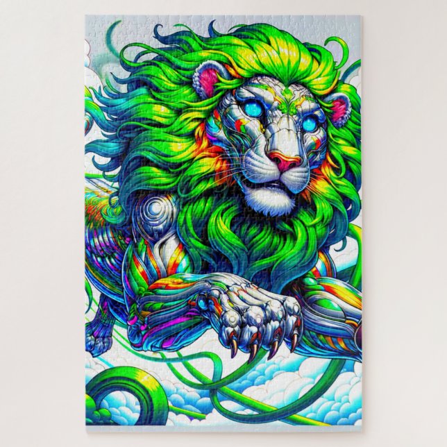 Artsy Lion Jigsaw Puzzle (Vertical)