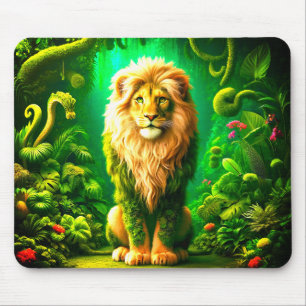 Artsy Lion Mouse Pad