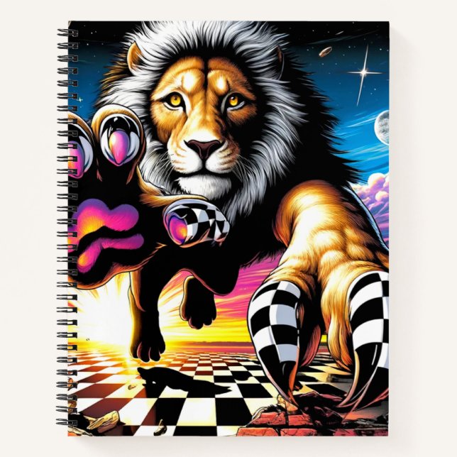 Artsy Lion Notebook (Front)