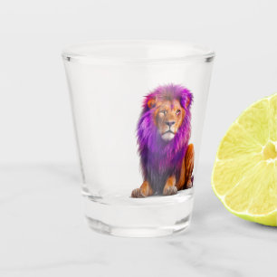 Artsy Lion Shot Glass