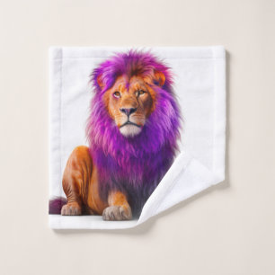 Artsy Lion Wash Cloth