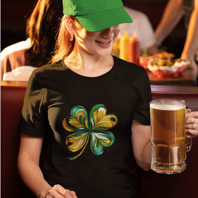Artsy Lucky Shamrock  T-Shirt (This artsy tee is perfect for any day, but especially St. Patrick's Day.)