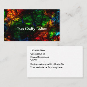 Artsy Modern Abstract Small Business Cards