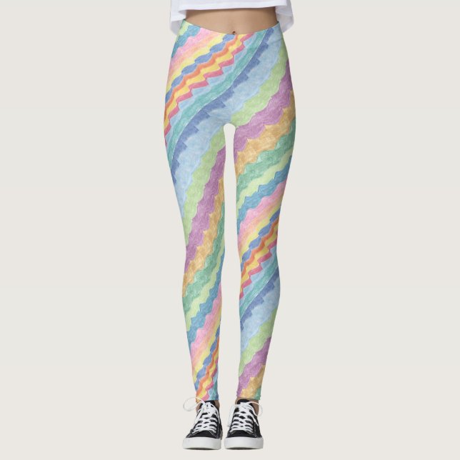 Artsy Modern Design Leggings (Front)