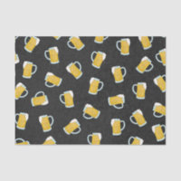 Artsy Modern Yellow Black Watercolor Beer Steins