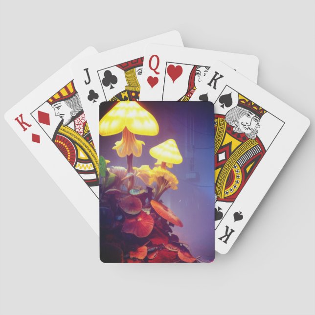 Artsy Mushroom Playing Cards (Back)