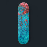 Artsy Neon Orange Teal Green Acrylic Painting Skateboard<br><div class="desc">This modern and cool painting is perfect for the trendy and fashionable person. It features a hand-painted neon orange and teal green acrylic abstract design. It's unique, artistic, and contemporary. ***IMPORTANT DESIGN NOTE: For any custom design request such as matching product requests, colour changes, placement changes, or any other change...</div>