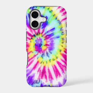 Artsy Neon Rainbow Tie Dye Watercolor Pattern